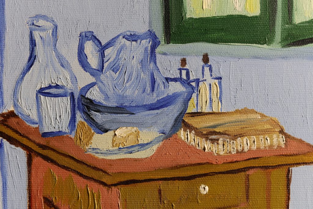 Detalji sa slike - Vincent van Gogh, Spavaća soba u Arlesu