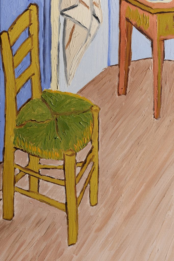 Detalji sa slike - Vincent van Gogh, Spavaća soba u Arlesu