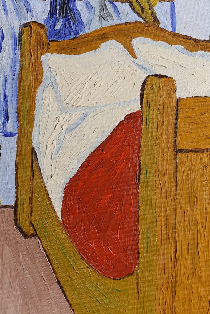 Detalji sa slike - Vincent van Gogh, Spavaća soba u Arlesu