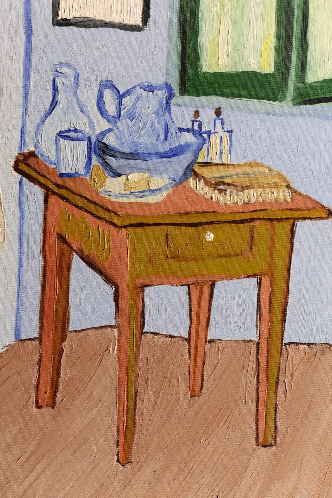 Detalji sa slike - Vincent van Gogh, Spavaća soba u Arlesu